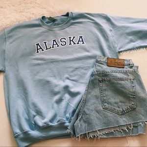 Alaska Blue Crewneck Sweater